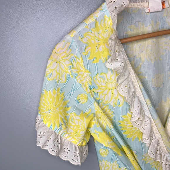 The Lilly Lilly Pulitzer Vintage 60s/70s Maxi Wrap Dress Hostess Gown Palm Beach - Picture 6 of 16